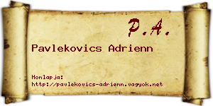 Pavlekovics Adrienn névjegykártya